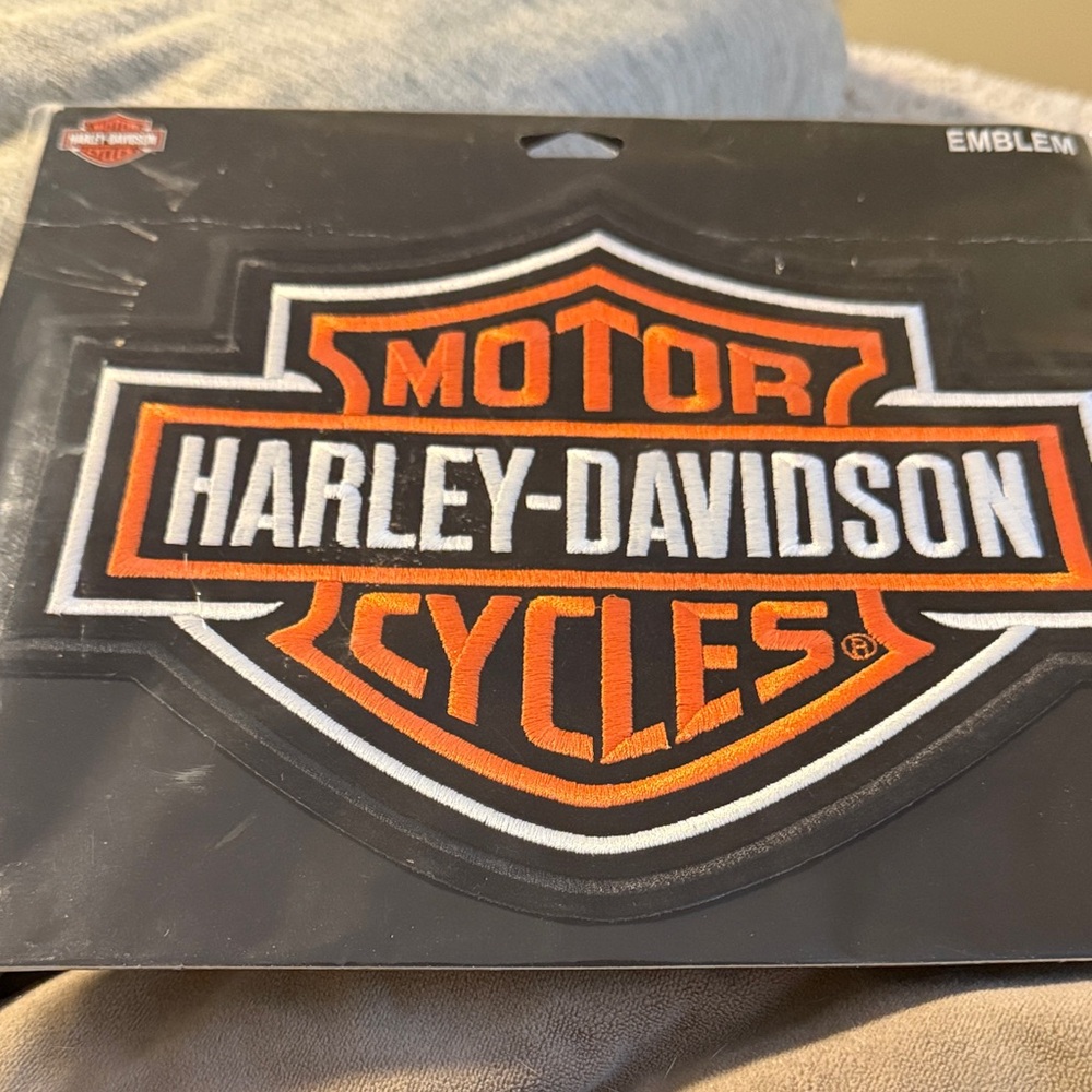 Harley-Davidson Orange and Black Emblem
